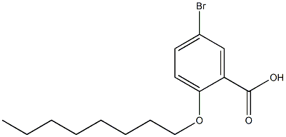 5-bromo-2-(octyloxy)benzoic acid Struktur