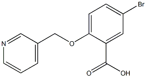 5-bromo-2-(pyridin-3-ylmethoxy)benzoic acid Struktur