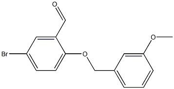 5-bromo-2-[(3-methoxyphenyl)methoxy]benzaldehyde Struktur