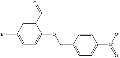 5-bromo-2-[(4-nitrophenyl)methoxy]benzaldehyde Struktur