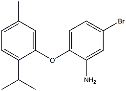 5-bromo-2-[5-methyl-2-(propan-2-yl)phenoxy]aniline Struktur