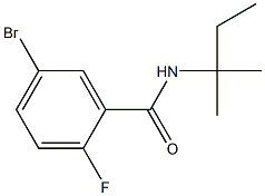 5-bromo-N-(1,1-dimethylpropyl)-2-fluorobenzamide Struktur