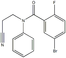 5-bromo-N-(2-cyanoethyl)-2-fluoro-N-phenylbenzamide Struktur