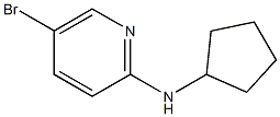 5-bromo-N-cyclopentylpyridin-2-amine Struktur