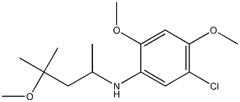 5-chloro-2,4-dimethoxy-N-(4-methoxy-4-methylpentan-2-yl)aniline Struktur