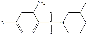 5-chloro-2-[(3-methylpiperidine-1-)sulfonyl]aniline Struktur