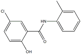 5-chloro-2-hydroxy-N-(2-methylphenyl)benzamide Struktur