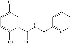 5-chloro-2-hydroxy-N-(pyridin-2-ylmethyl)benzamide Struktur