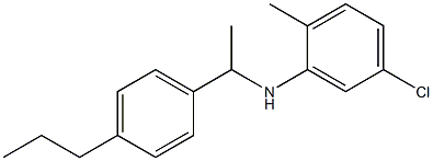 5-chloro-2-methyl-N-[1-(4-propylphenyl)ethyl]aniline Struktur