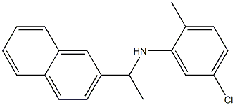 5-chloro-2-methyl-N-[1-(naphthalen-2-yl)ethyl]aniline Struktur