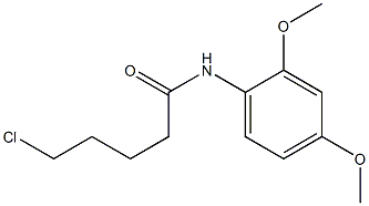 5-chloro-N-(2,4-dimethoxyphenyl)pentanamide Struktur