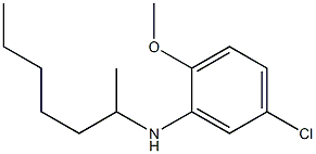 5-chloro-N-(heptan-2-yl)-2-methoxyaniline Struktur