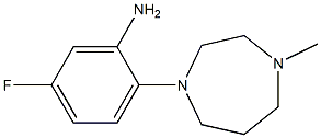 5-fluoro-2-(4-methyl-1,4-diazepan-1-yl)aniline Struktur