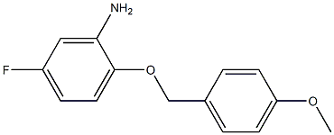 5-fluoro-2-[(4-methoxyphenyl)methoxy]aniline Struktur