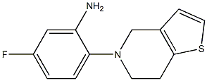 5-fluoro-2-{4H,5H,6H,7H-thieno[3,2-c]pyridin-5-yl}aniline Struktur