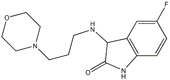 5-fluoro-3-{[3-(morpholin-4-yl)propyl]amino}-2,3-dihydro-1H-indol-2-one Struktur