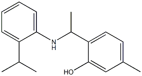 5-methyl-2-(1-{[2-(propan-2-yl)phenyl]amino}ethyl)phenol Struktur