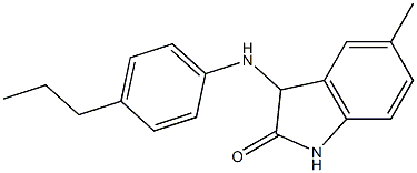 5-methyl-3-[(4-propylphenyl)amino]-2,3-dihydro-1H-indol-2-one Struktur