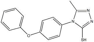 5-methyl-4-(4-phenoxyphenyl)-4H-1,2,4-triazole-3-thiol Struktur