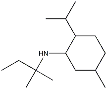 5-methyl-N-(2-methylbutan-2-yl)-2-(propan-2-yl)cyclohexan-1-amine Struktur