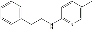 5-methyl-N-(2-phenylethyl)pyridin-2-amine Struktur