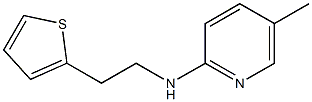 5-methyl-N-[2-(thiophen-2-yl)ethyl]pyridin-2-amine Struktur