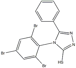 5-phenyl-4-(2,4,6-tribromophenyl)-4H-1,2,4-triazole-3-thiol Struktur