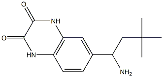 6-(1-amino-3,3-dimethylbutyl)-1,2,3,4-tetrahydroquinoxaline-2,3-dione Struktur