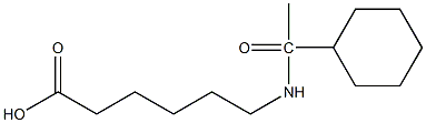 6-(1-cyclohexylacetamido)hexanoic acid Struktur