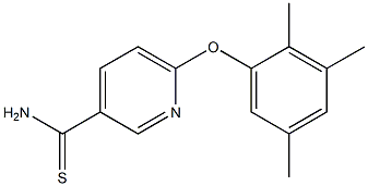 6-(2,3,5-trimethylphenoxy)pyridine-3-carbothioamide Struktur