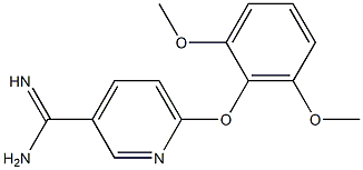 6-(2,6-dimethoxyphenoxy)pyridine-3-carboximidamide Struktur