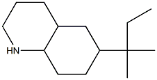 6-(2-methylbutan-2-yl)-decahydroquinoline Struktur