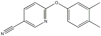 6-(3,4-dimethylphenoxy)nicotinonitrile Struktur