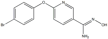 6-(4-bromophenoxy)-N'-hydroxypyridine-3-carboximidamide Struktur