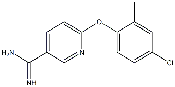 6-(4-chloro-2-methylphenoxy)pyridine-3-carboximidamide Struktur