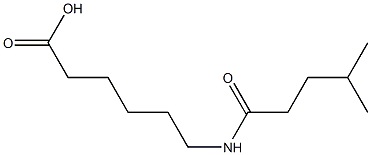 6-(4-methylpentanamido)hexanoic acid Struktur