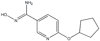 6-(cyclopentyloxy)-N'-hydroxypyridine-3-carboximidamide Struktur