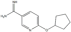 6-(cyclopentyloxy)pyridine-3-carboximidamide Struktur