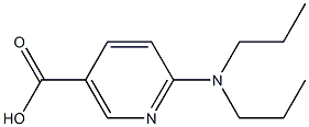 6-(dipropylamino)nicotinic acid Struktur