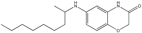 6-(nonan-2-ylamino)-3,4-dihydro-2H-1,4-benzoxazin-3-one Struktur