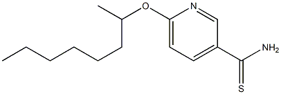 6-(octan-2-yloxy)pyridine-3-carbothioamide Struktur