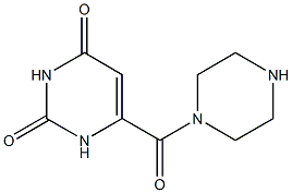 6-(piperazin-1-ylcarbonyl)pyrimidine-2,4(1H,3H)-dione Struktur