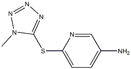 6-[(1-methyl-1H-1,2,3,4-tetrazol-5-yl)sulfanyl]pyridin-3-amine Struktur