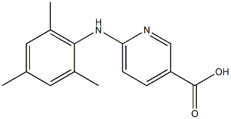 6-[(2,4,6-trimethylphenyl)amino]pyridine-3-carboxylic acid Struktur