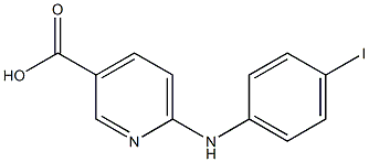 6-[(4-iodophenyl)amino]pyridine-3-carboxylic acid Struktur