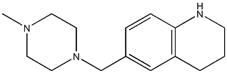 6-[(4-methylpiperazin-1-yl)methyl]-1,2,3,4-tetrahydroquinoline Struktur