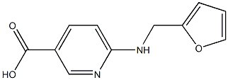 6-[(furan-2-ylmethyl)amino]pyridine-3-carboxylic acid Struktur