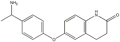 6-[4-(1-aminoethyl)phenoxy]-1,2,3,4-tetrahydroquinolin-2-one Struktur