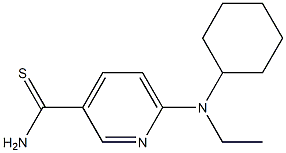 6-[cyclohexyl(ethyl)amino]pyridine-3-carbothioamide Struktur