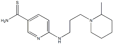 6-{[3-(2-methylpiperidin-1-yl)propyl]amino}pyridine-3-carbothioamide Struktur